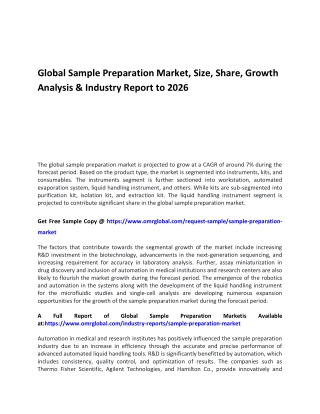 Global Sample Preparation Market