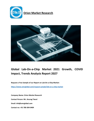 Global Lab-On-a-Chip Market 2021 Growth, COVID Impact, Trends Analysis Report 20