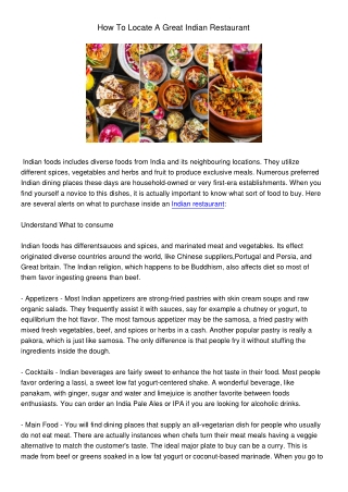 HowToLocateAGreatIndianRestaurant