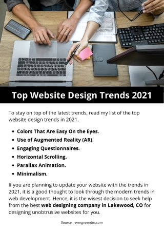 Top Website Design Trends 2021