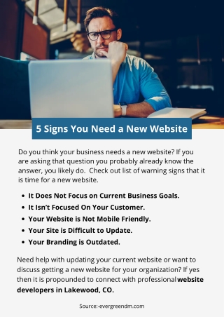 5 Signs You Need a New Website