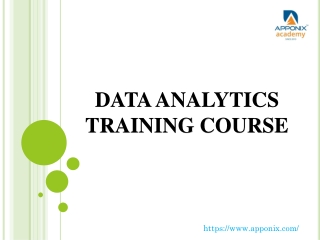Apponix data analytics certification