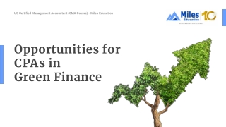 Opportunities for CPAs in Green Finance