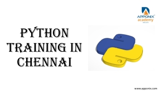 PYTHON TRAINING IN CHENNAI BY APPONIX