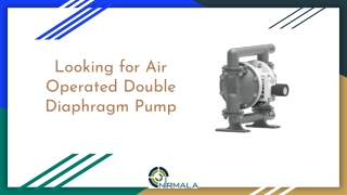 Looking for Air Operated Double Diaphragm Pump