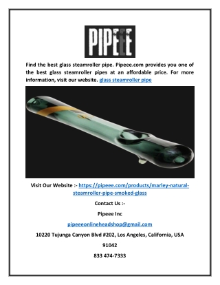 Glass steamroller pipe | Pipeee.com