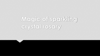 Magic of sparkling crystal rosary