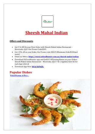 Sheesh Mahal Indian Restaurant – 5% OFF - Takeaway Moorooka, Qld