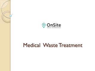 Medical  Waste Treatment