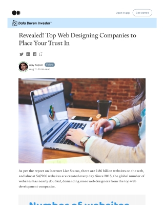 Revealed! Top Web Designing Companies to Place Your Trust In