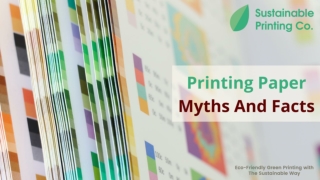 Printing Paper - Myths And Facts