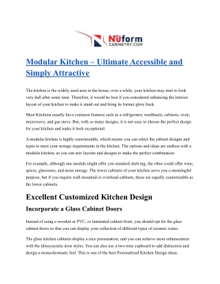 Beautiful Idea to Give a Love Shape for Your Kitchen with Modern Cabinets
