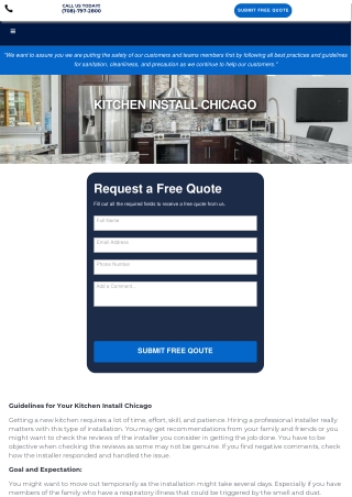 KITCHEN INSTALL CHICAGO PDF