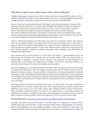 FPGA Market with COVID-19 Impact Analysis