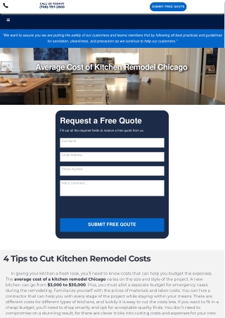 Average Cost of Kitchen Remodel Chicago PDF