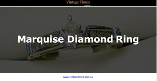 Stunning marquise diamond ring - Vintage Times