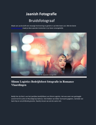 Bruidsfotograaf