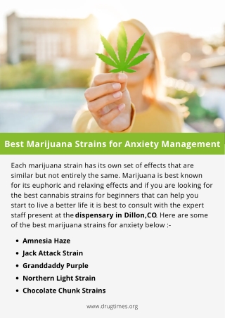 Best Marijuana Strains for Anxiety Management