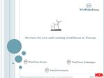 Services for new and existing wind farms in Europe