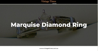 Vintage marquise diamond ring - Vintage Times