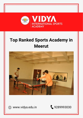 Sports Academy Nearby Delhi NCR | Meerut Sports Academy