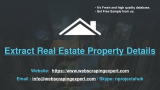 Extract Real Estate Property Details