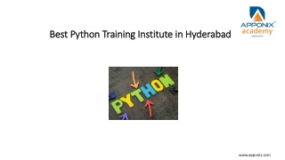 Best Python Training Training Institute in Hyderabad