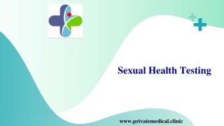 Sexual Health Testing