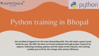 Python training in bhopal