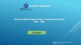 Avionics Market Size, Share, Industry Demand, Global Analysis