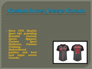 Custom Soccer Jerseys Canada