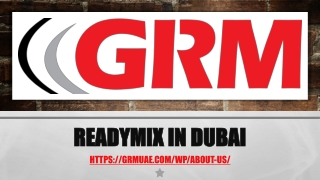 Readymix in Dubai