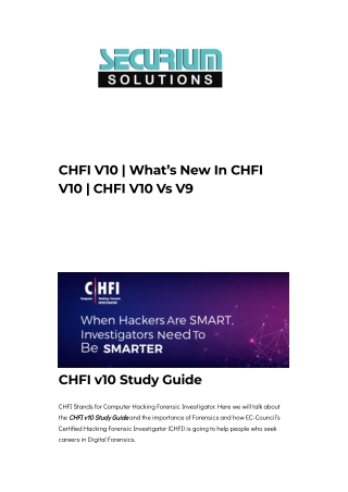 CHFI v10 Study Guide | CHFI v10