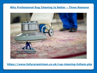 Why Professional Rug Cleaning Is Better - Three Reasons