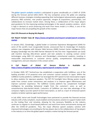 Speech Analytics Market