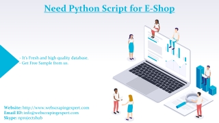 Need Python Script for E-Shop