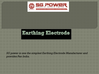 Purchase Earthing Electrode Online