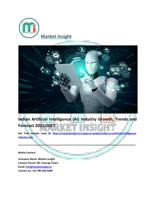 Indian Artificial Intelligence (AI) Industry