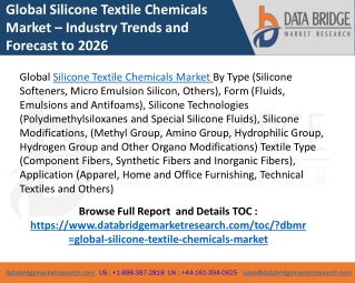 Silicone Textile Chemicals Market
