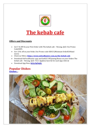 Get 5 % off - The kebab cafe – Nerang, QLD