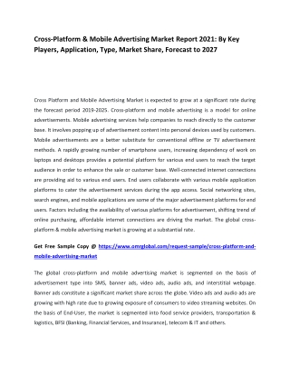 Cross-Platform & Mobile Advertising Market