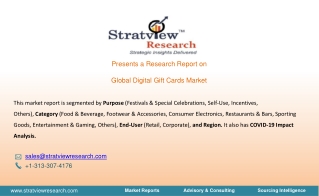 Digital Gift Cards Market Will Record an Upsurge in Revenue during 2021- 26