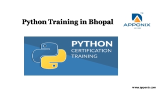 Python Training Course in Bhopal