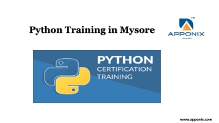 Python Training Course in Mysore