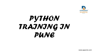 PYTHON TRAINING IN PUNE BY APPONIX