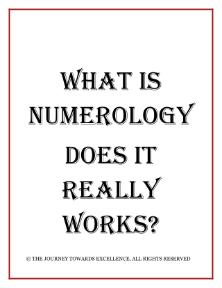 What is Numerology - Does It Really Works