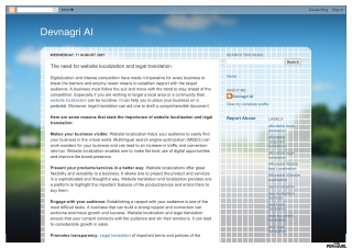 The need for website localization and legal translation