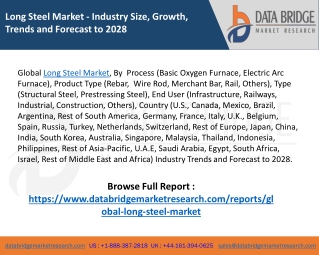 Long Steel Market – Industry Trends and Forecast to 2028