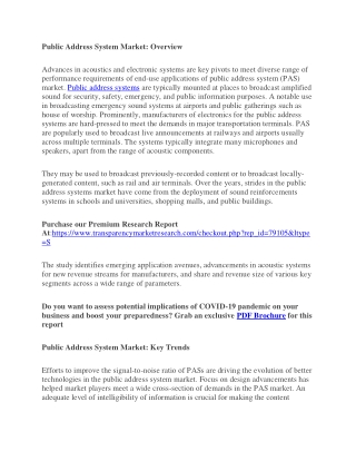 Public Address System Market