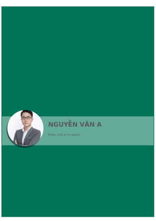 Nhân viên kinh doanh_ Nguyen Van A_CVHay VN